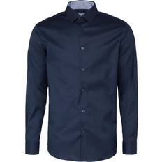 Selected Shirt New-mark Manches Longues Slim - Bleu