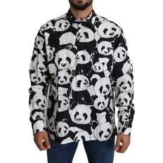 Dolce & Gabbana Men's Panda Cotton Shirt TSH5189-37 IT40