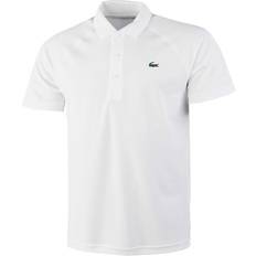 Lacoste Men's SPORT Breathable Abrasion-Resistant Interlock Polo Shirt - White