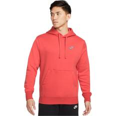 Nike Men’s Sportswear Keep It Clean Pullover Hoodie Red, Men's Athletic Fleece at Academy Sports