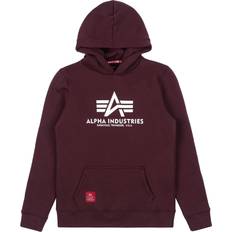 Rot - Sweatshirts Pullover Alpha Industries Basic Hoodie Deep Maroon