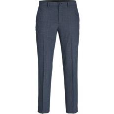 Jack & Jones Premium Grønne habitbukser med stretch i uldblanding i super slim fit Skov nat
