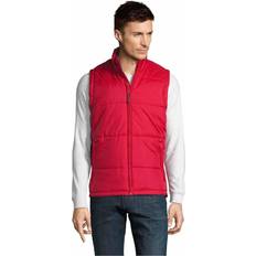 Red - Unisex Vests Sol's Warm Quilted Bodywarmer Unisex - Red