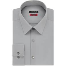 Van Heusen Slim-Fit Flex Collar Stretch Solid Dress Shirt - Grey Mist