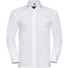 Russell Russell Mens Long Sleeve Pure Cotton Work Shirt (3XL) (White)