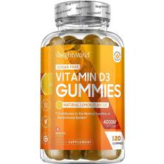 WeightWorld Vitamin D3 Gummies, 120 gummies Hjälp din kropp att få i sig tillräckligt med vitamin D3 120 st