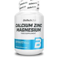 Zinc and magnesium BioTechUSA Calcium Zinc Magnesium, 100 tabletter