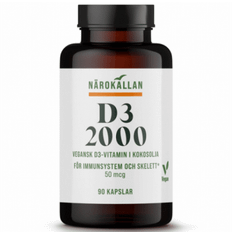 Närokällan Vitaminer & Kosttillskott Närokällan D3 2000 Vegan 90 st