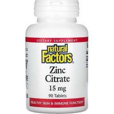 Zinc citrate Natural Factors Zinc Citrate 15 mg 90 Tabletter