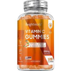 WeightWorld Vitamins & Minerals WeightWorld Vitamin C Gummies 200mg 120 Gummies Natural Apricot & Orange Flavour