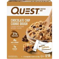 Chocolate dough Quest Nutrition Protein Bar Chocolate Chip Cookie Dough 60g 4 pcs