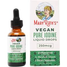 Potassium iodide MaryRuth Organics Pure Iodine Vegan Liquid Potassium Iodide Drops Unflavored 250 mcg. 1 fl. oz