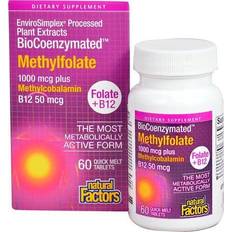 Natural Factors BioCoenzymated Methylfolate 1000 mcg 60 Tablets 60 stk