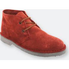 Roamers Unisex Real Suede Unlined Desert Boots - Dark Blue