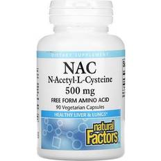 Natural Factors NAC N-Acetyl-L-Cysteine 500 mg 90 Vegetarian Capsules