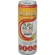 Food & Drinks Celsius 146613 Sparkling Peach Mango Green Tea Energy Drink 12 oz