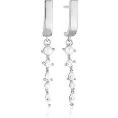 Sif Jakobs Adria Pendolo Earrings - Silver/Pearl/White