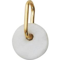 Design Letters Marble Charm - Gold/White