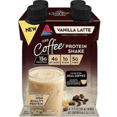 Atkins Iced Coffee Protein Shake Vanilla Latte 11 fl oz Each Pack of 4 1 pcs