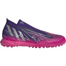 Men - Purple Football Shoes adidas Predator .1 Astro Turf Trainers Mens