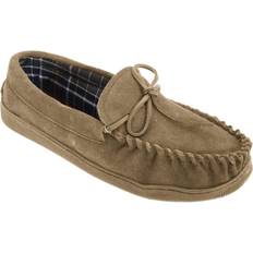 Brune - Herre Mokasiner Sleepers Mens Adie Real Suede Moccasin Slippers (8 UK) (Brown)