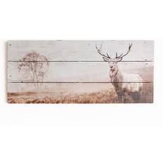 Art for the Home Stag Print Framed Art 70x30cm
