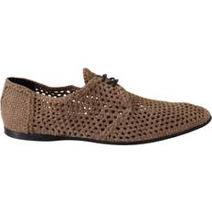 Dolce & Gabbana Laced Derby Dolce & Gabbana Men's Woven Suede Derby Shoes MV3736-39 EU40.5/US7.5