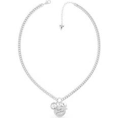 Guess Necklaces Guess Trust Your Heart Necklace - Silver/Transparent