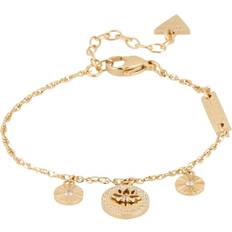 Guess Lotus Charm Bracelet - Gold/Transparent