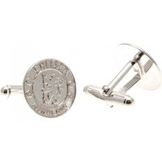 Chelsea FC Sterling Cufflinks (One Size) (Silver)