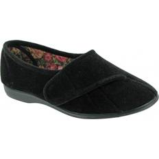 Winter Lined Slippers & Sandals GBS GBS Womens/Ladies Audrey Touch Fasten Slippers (2 UK) (Heather)
