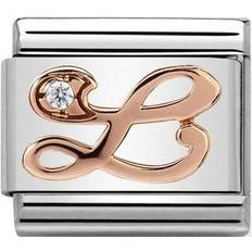 Nomination Composable Classic Link Letter L - Silver/Rose Gold/Transparent