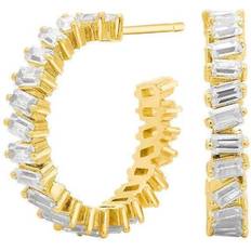Smykker Joanli Nor Agga Creoles - Gold/Transparent