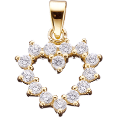 Scrouples Heart Pendant - Gold/Transparent
