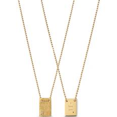 Halsband i love you smycken ENAMEL Copenhagen I Love You Necklace - Gold/Transparent