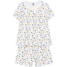 Petit Bateau Bruna Pyjama Court Fille White