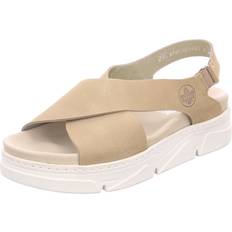 Rieker 36 - Beige - Dam Sandaler Rieker Strappy Platform