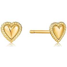 Dame - Sølv Øredobber Rope Heart Stud Earrings E036-02G