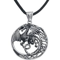 Unisex Armbånd etNox hard and heavy Celtic Dragon Halskæde Unisex sølvfarvet