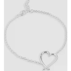 Jewellery Jon Richard Simply Open Heart Chain Bracelet