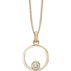 Christina Jewelry Halskæder Christina Jewelry Margueritte Circle Necklace - Gold/Transparent