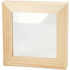 Beige Rammer Creativ Company 3D Frame depth 2,5 cm, size 12,3x12,3 cm, 1 pc Ramme