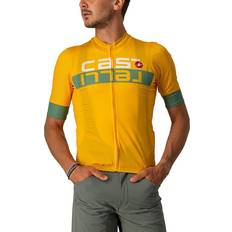 Castelli Scorpione Shortsleeve Jersey saffron/ivy 2022 Cycling Jerseys