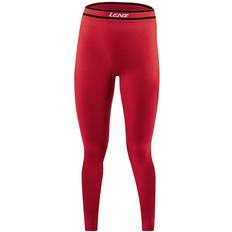 Mujer - Rojo Pantalones Térmicos Lenz Leggings de mujer Merino - Noir