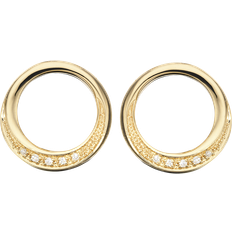 Scrouples Cirkel Karat Ørestikker med Brillanter 0,04 Carat H-W/SI