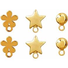 Vergoldet Schmucksets Me & My Box Earrings 3 pairs - Gold plated 18K