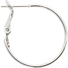 Earring, D mm, silver-plated, pc/ pack