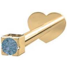 Smykker Nordahl Andersen Labret Pierce52 Karat Ørering med London Topaz