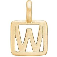 Smykker ENAMEL Copenhagen W Letter Pendant - Gold