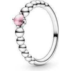 Pandora Rosa Ringar Pandora 198867C09-54 Women's Solitaire Annual Ring 925 Sterling with Ring